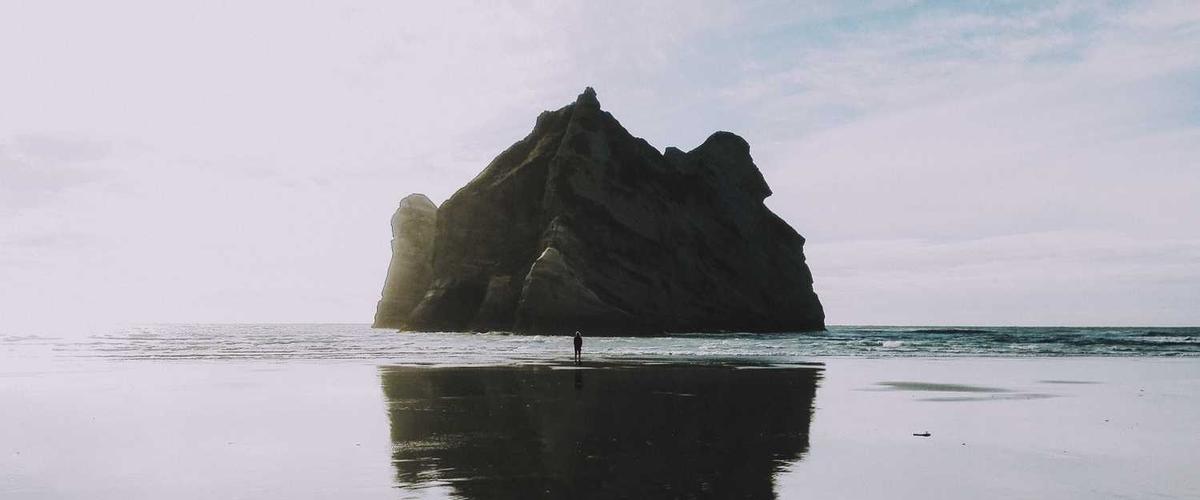 Exterior wall showing mildew staining in shaded area