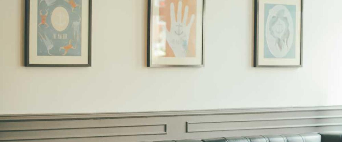 Mother and child in a healthy, freshly painted nursery room