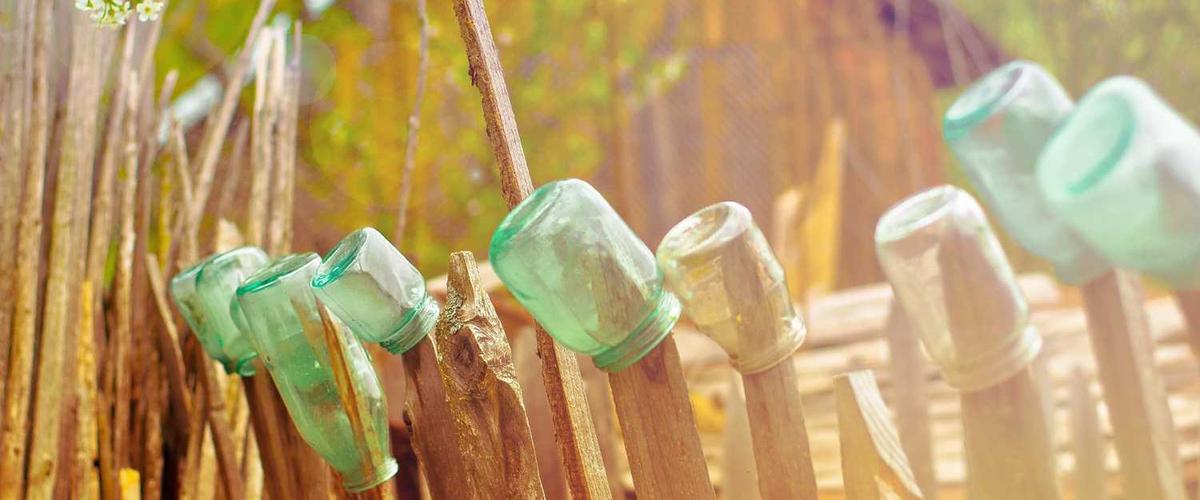 Comparison of freshly painted wall versus wall showing wear after several years